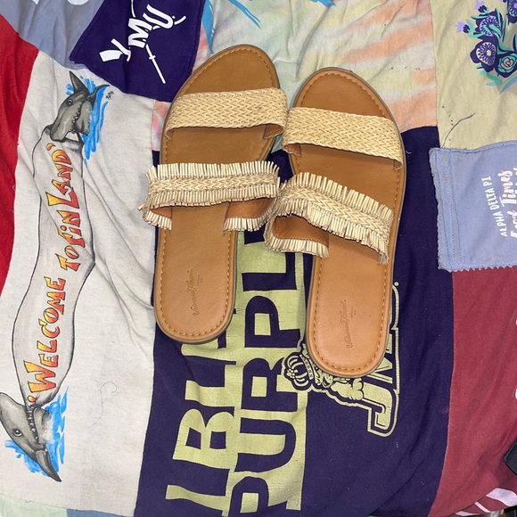 Gently Used Woven Slide Sandals - Picture 2 of 4
